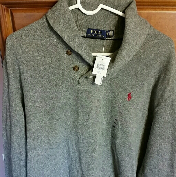 polo button sweater